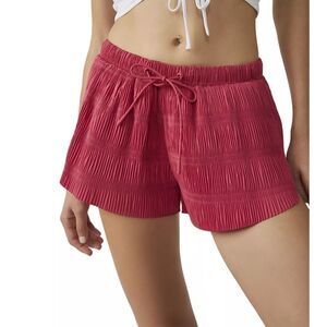 Free People Movement Shirr Enough Shorts Strawberry Spritz Size M